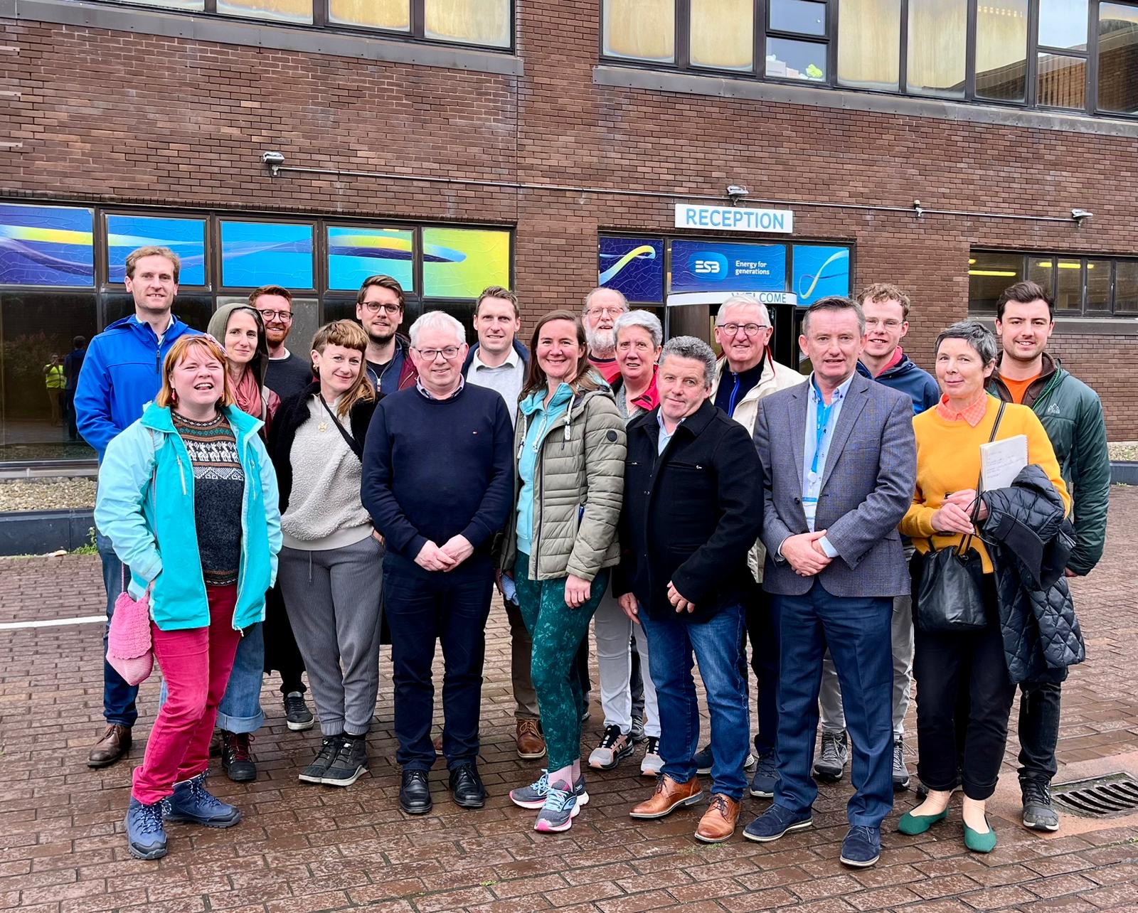 Group photo of participants in Moneypoint site visit